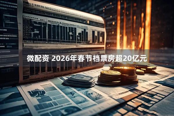 微配资 2026年春节档票房超20亿元