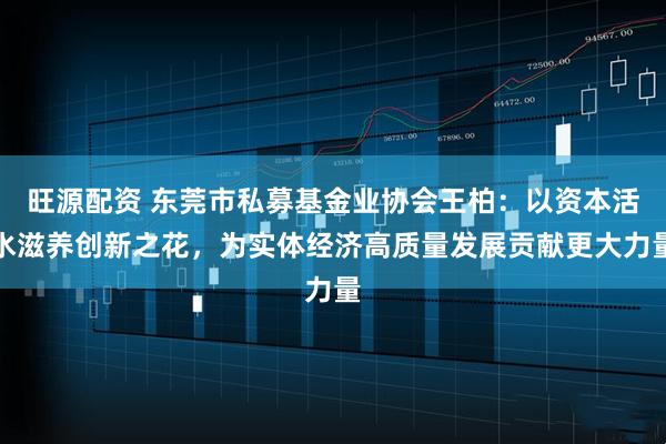 旺源配资 东莞市私募基金业协会王柏：以资本活水滋养创新之花，为实体经济高质量发展贡献更大力量